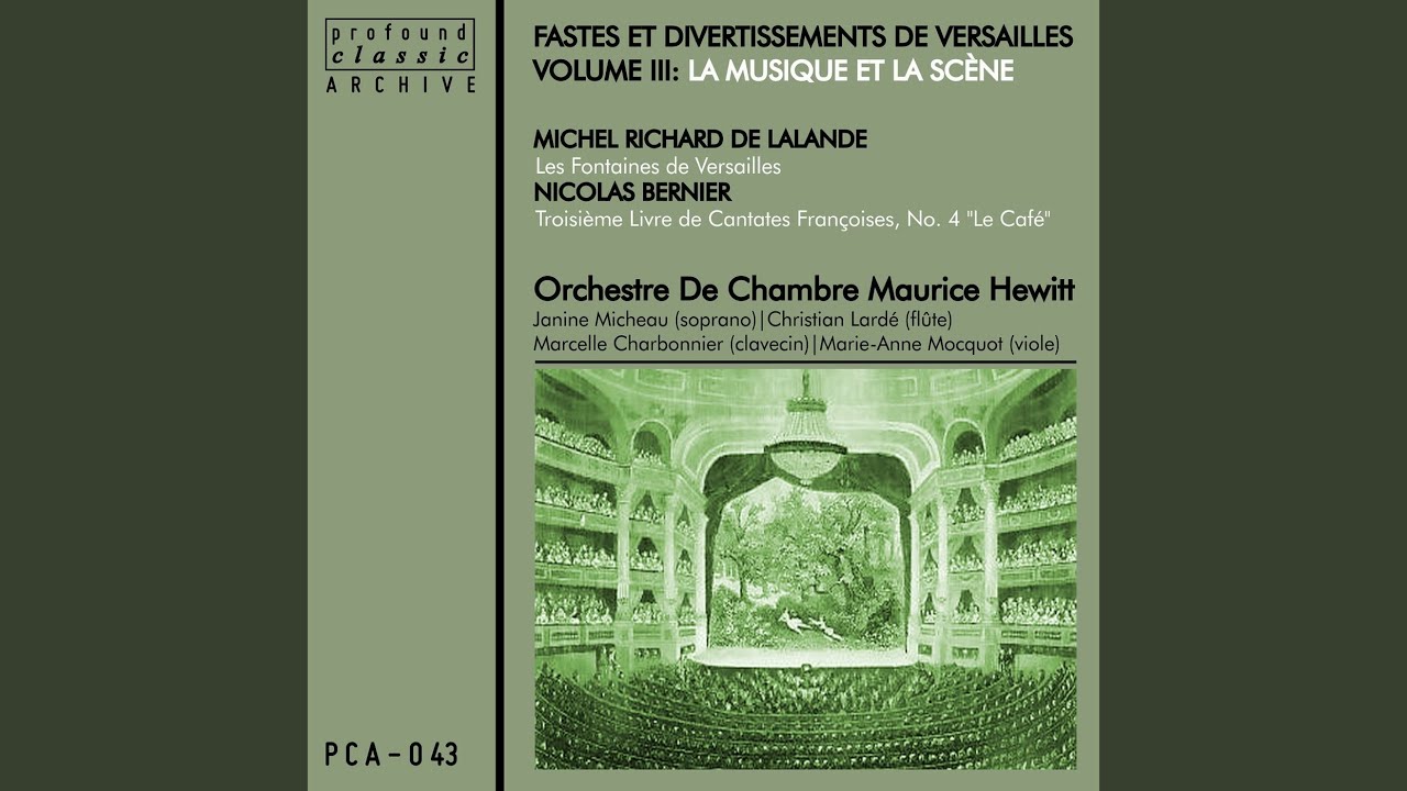 Les fontaines de Versailles, Scene 3: Air de Flore. 