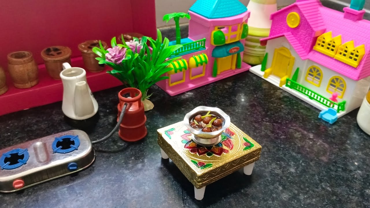 How to Make Mini Delicious Gulab Jamun Recipe | #miniature #minikitchen #kitchen #miniaturecooking