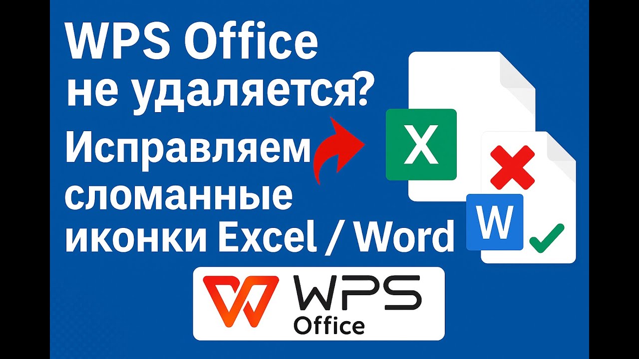 Как полностью удалить WPS Office и вернуть иконки Microsoft Office (решение проблемы)