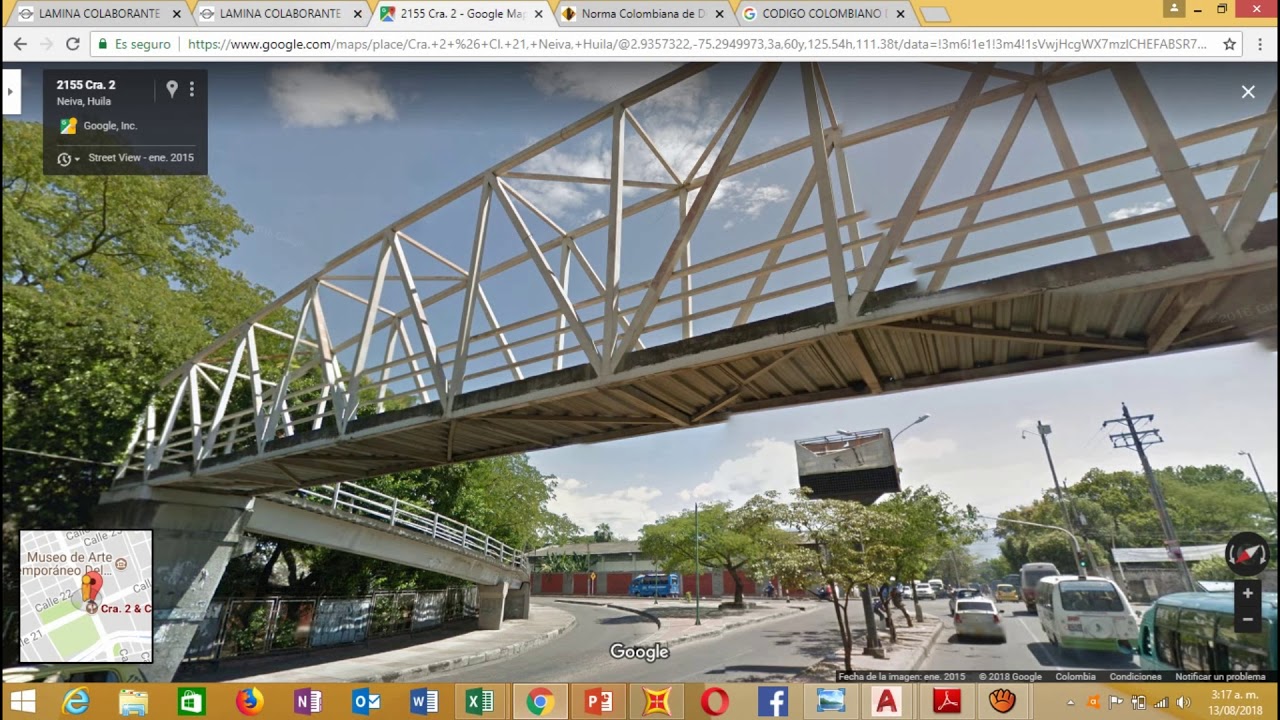 modelamiento de puente peatonal en sap 2000