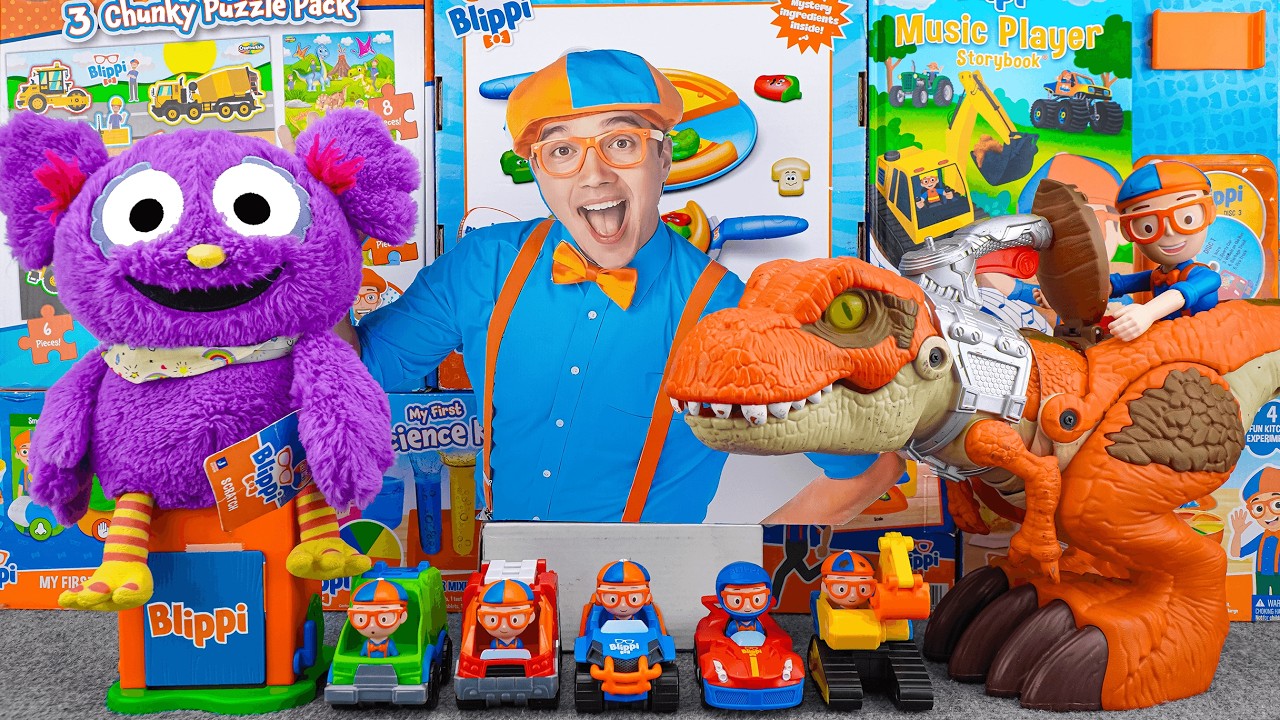 64 Minutes Satisfying with Unboxing Cute Blippi Dinosaur Park Toys Collection ASMR | Review Toys