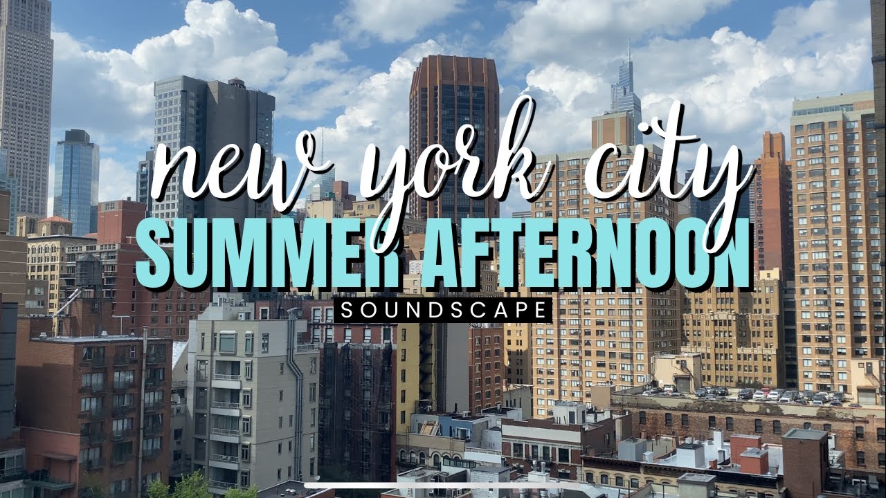 Open Window | New York City | Summer Afternoon Soundscape in HD | ASMR