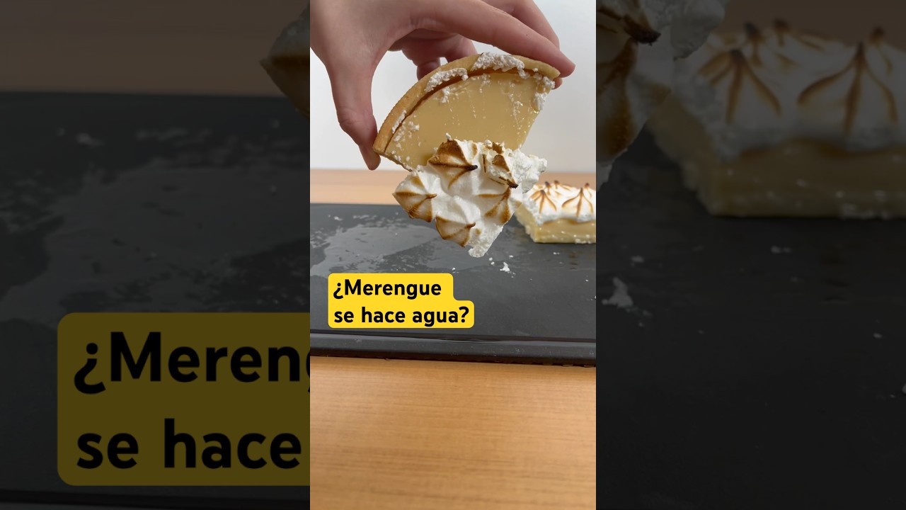 &iquest;El Merengue se hace agua y se cae del pastel? #cienciaycocina #shorts