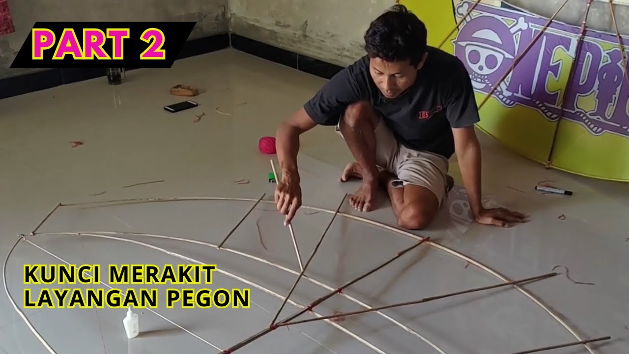 Cara Merakit Rangka Layangan Pegon Ceper Ukuran 2 meter:Khusus Pemula!
