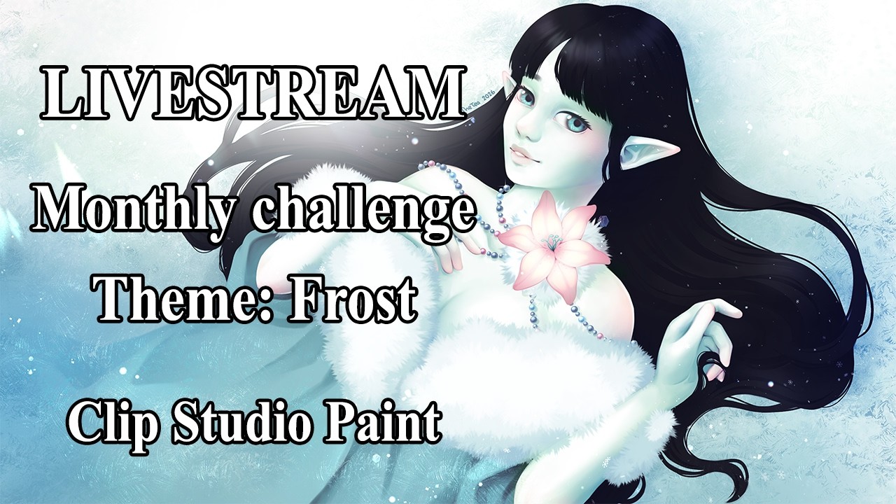 [Livestream 88] February Drawing challenge : Frost ( redrawing a piece from 2008) day 2