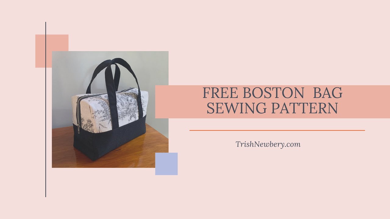 Free Sewing Pattern #2040 Mini Boston Bag How To Sew A Mini Boston Bag