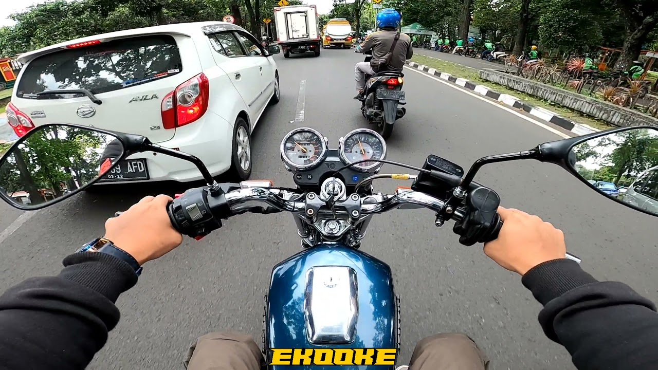 test knalpot boban c33 sambil keliling kota bandung pake rxking