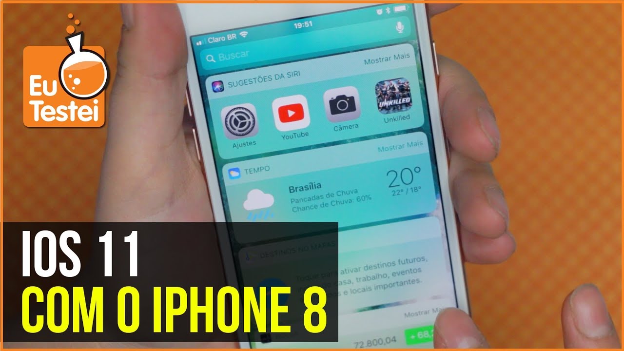 iOS 11 e o iPhone 8: como funciona - Vídeo Resenha EuTestei Brasil
