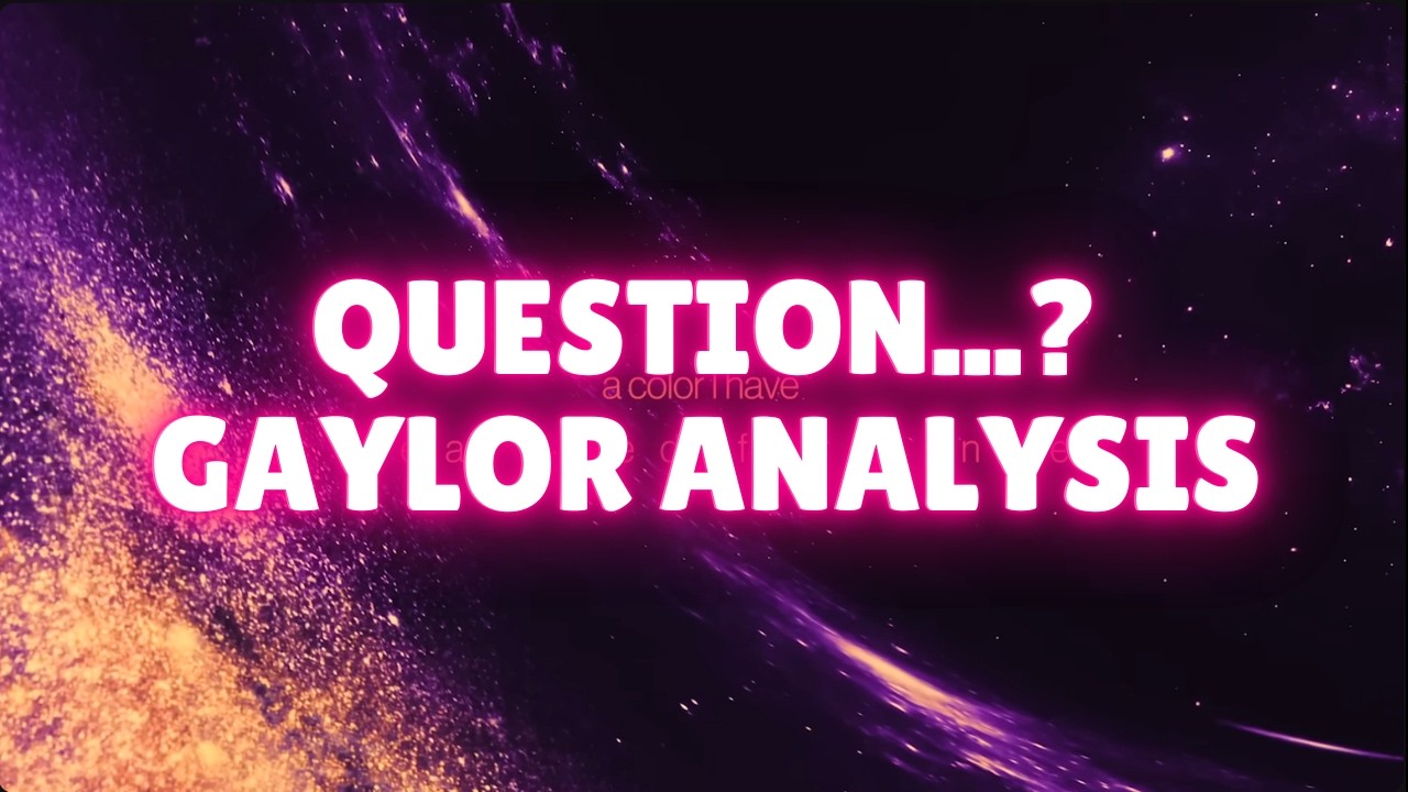 Question...? by Taylor Swift: Gaylor Lyric Analysis