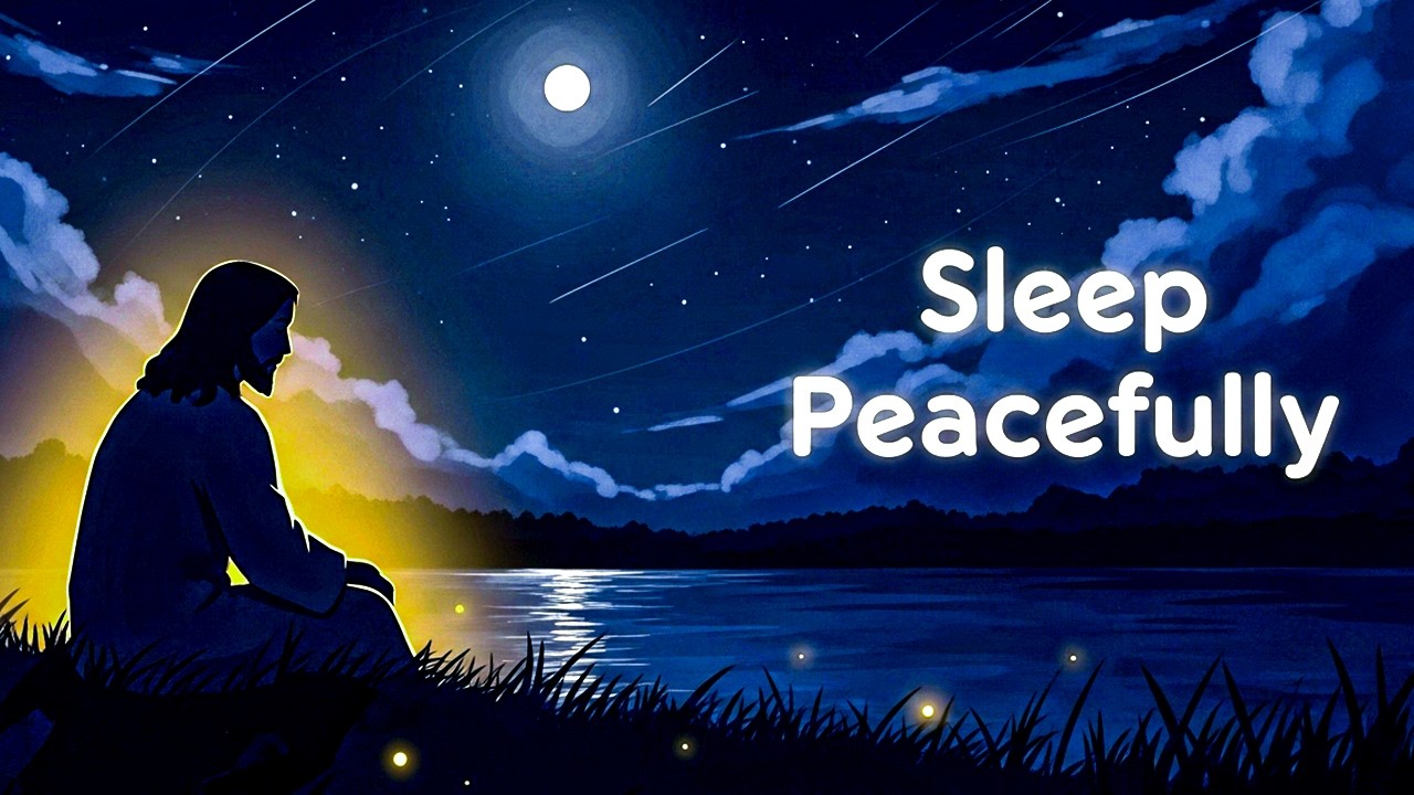 Peaceful Night With Jesus | Ghibli Sleep Ambience for Relaxation & Meditation