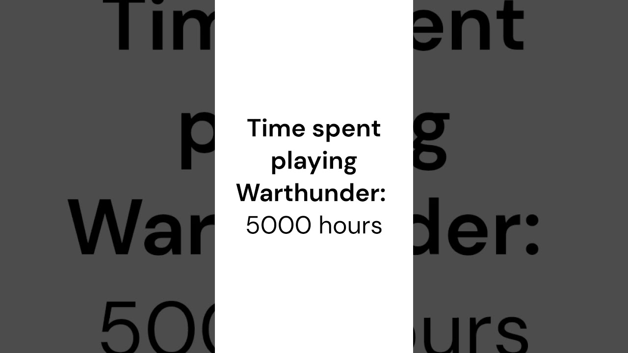 Stats of a Warthunder player #warthunder #gaijin #warthundervideos #gaming #memes