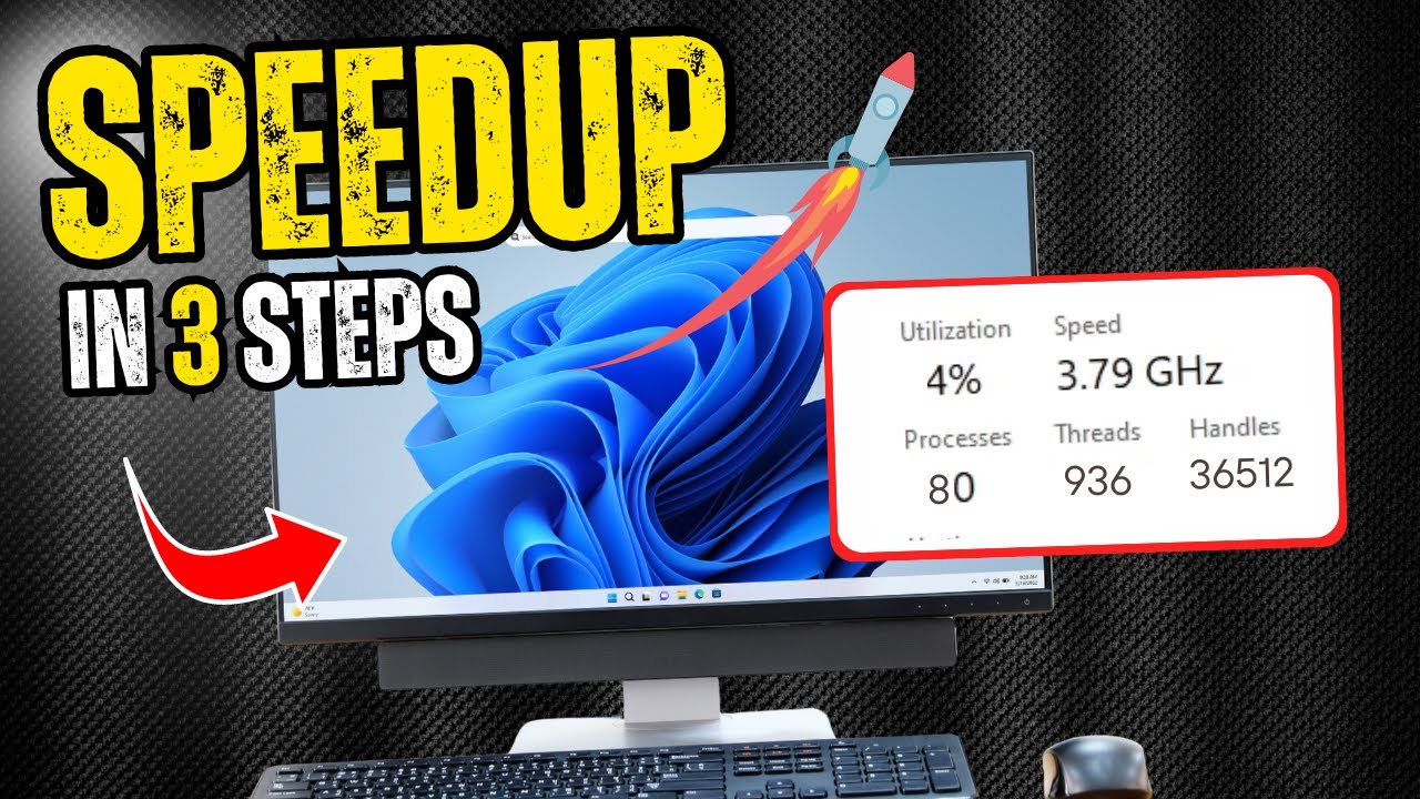 SPEEDUP Windows 10/11⚡300% FASTER with 3 Simple STEPS! - (2024)