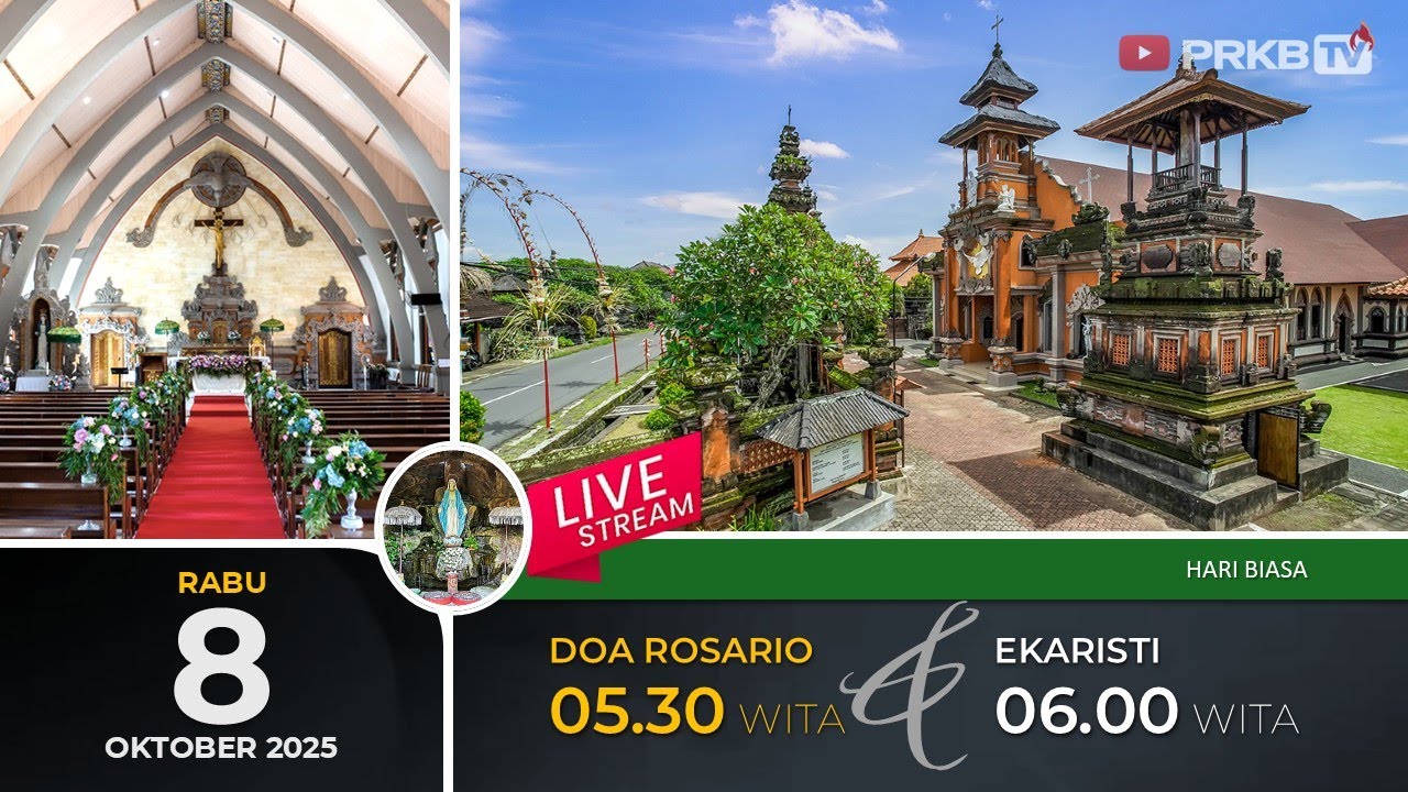 LIVE DOA ROSARIO & EKARISTI KUDUS, RABU 8/10/25 05.30 WITA