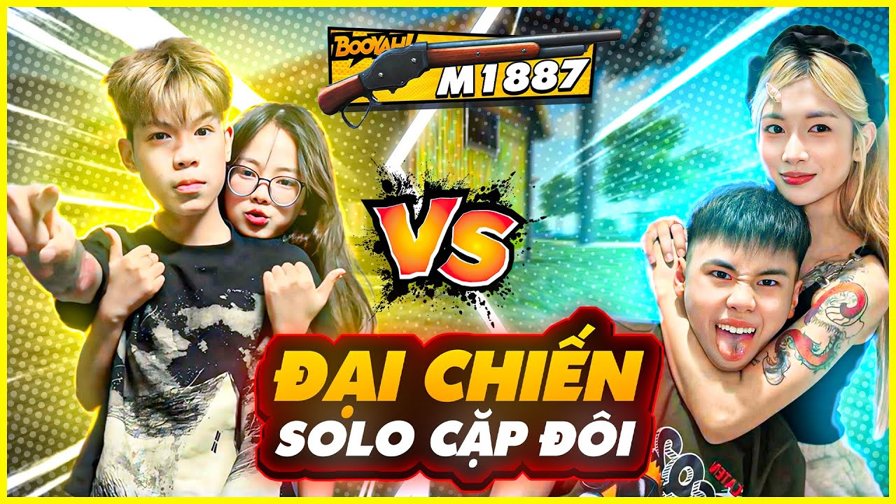 FREE FIRE | Đại Chiến Solo Cặp Đôi Vanh Và Quỳnh Anh & Mướp Và Diệp !!!