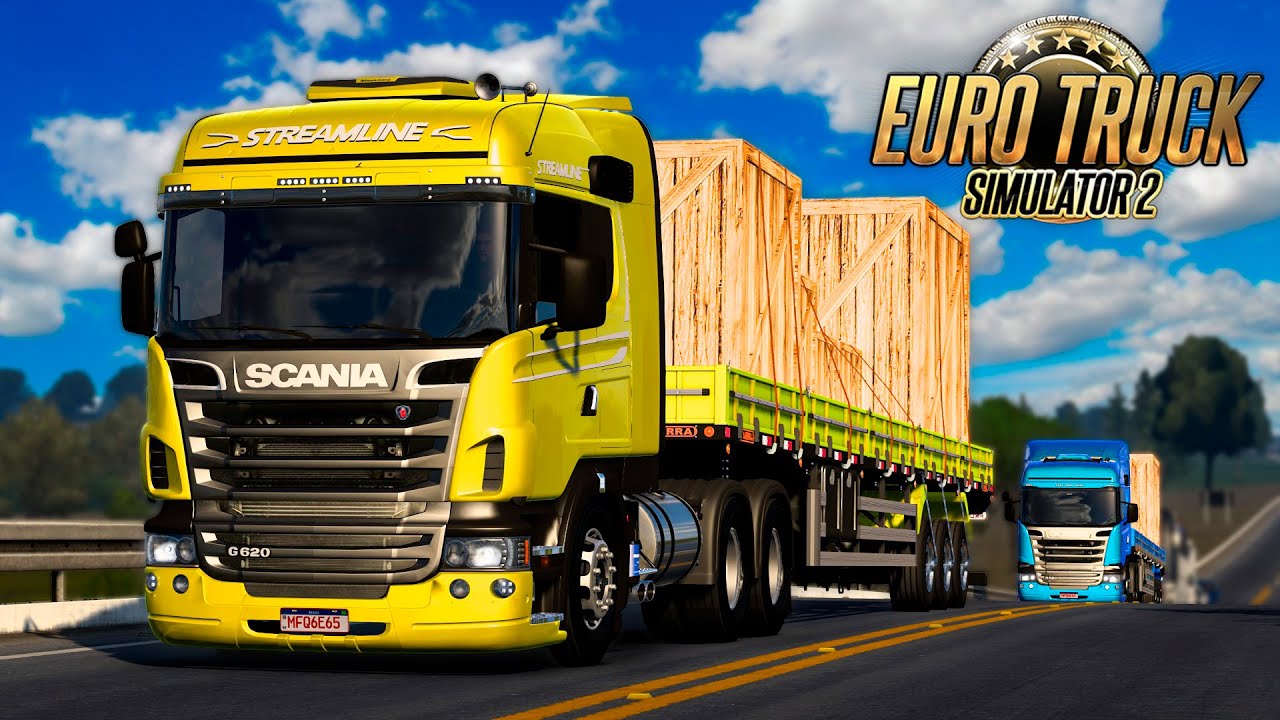VIAGEM EM DUPLA PUXANDO 15 TONELADAS EM MINAS GERAIS! - EURO TRUCK SIMULATOR 2 + G920
