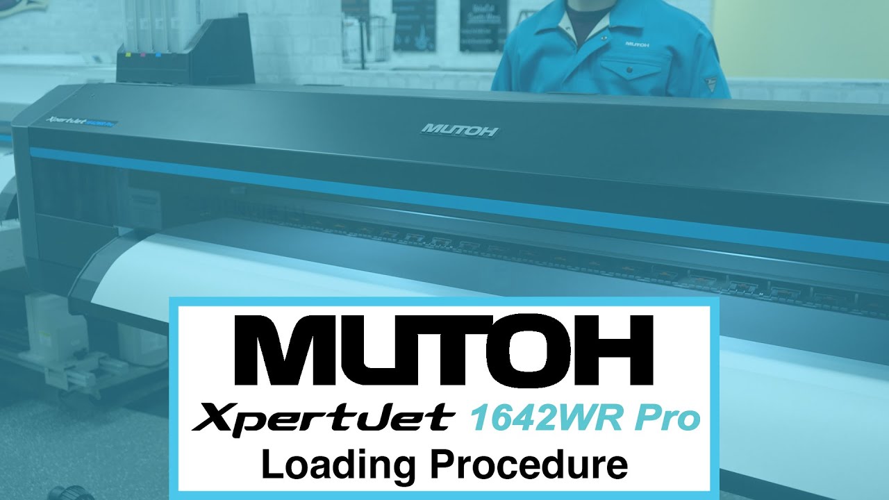 MUTOH XpertJet 1642WR Pro Loading Procedure