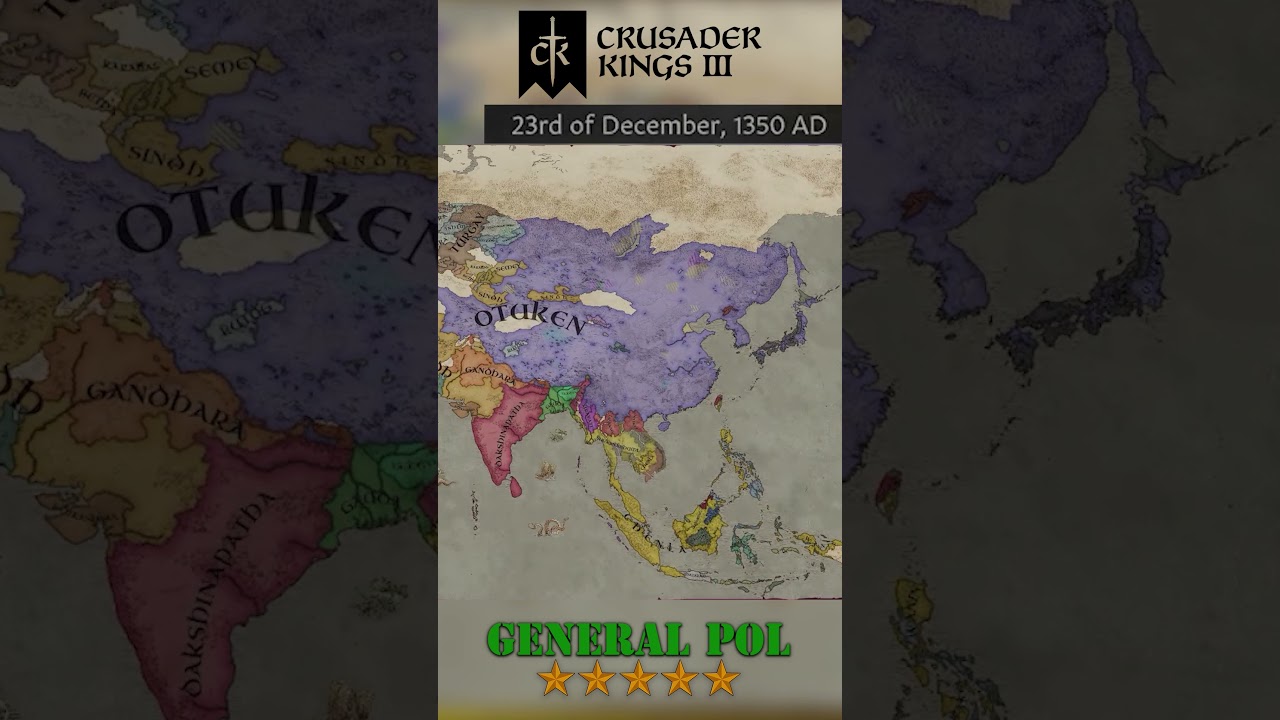 CK3 Asia Expansion + Buffed Mongols (East) #ck3 #ck3mods #ck3asia #crusaderkings3