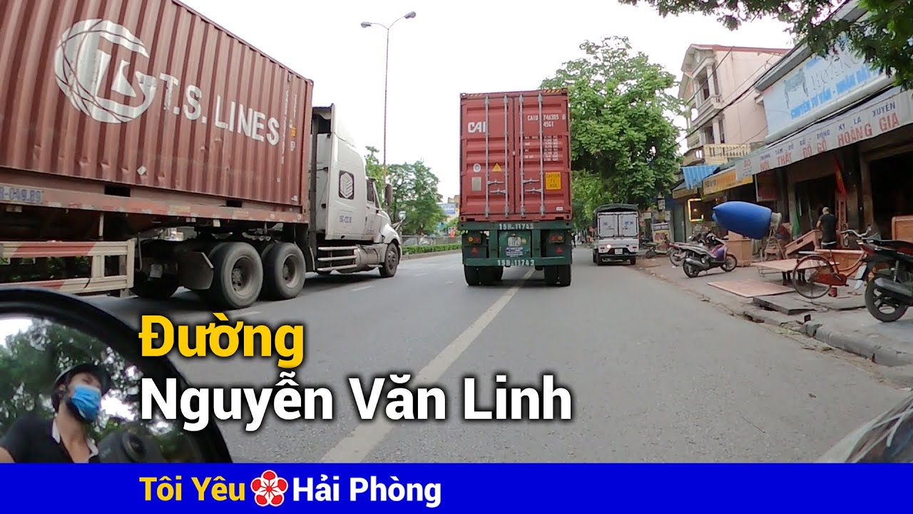 Đường Nguyễn Văn Linh đi đến Nam Cầu Bính ở Hải Phòng năm 2020