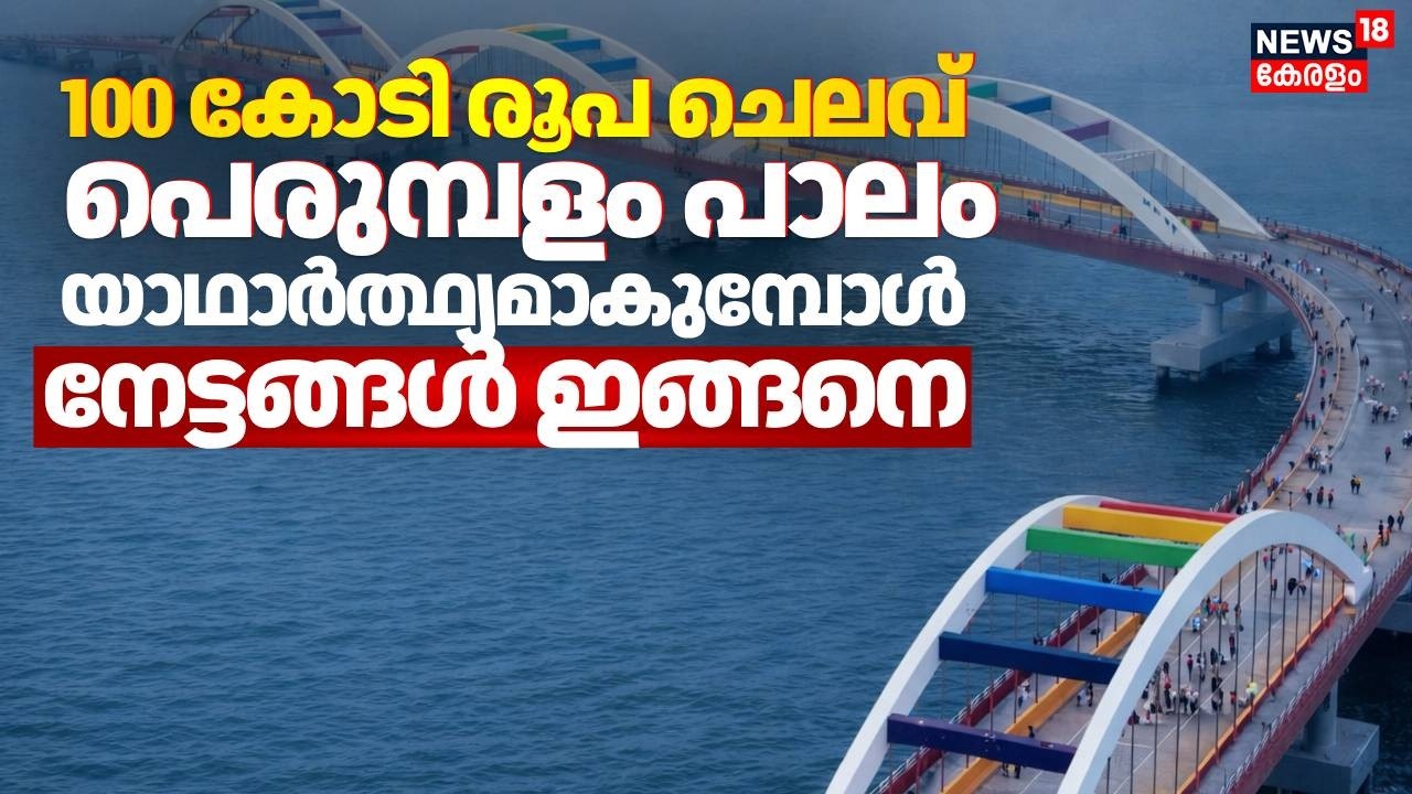 100 കോടി രൂപ ചെലവ്;കായലിലെ ഏറ്റവും വലിയ പാലം; പെരുമ്പളം പാലം യാഥാർത്ഥ്യമാകുമ്പോൾ | Perumbalam Bridge