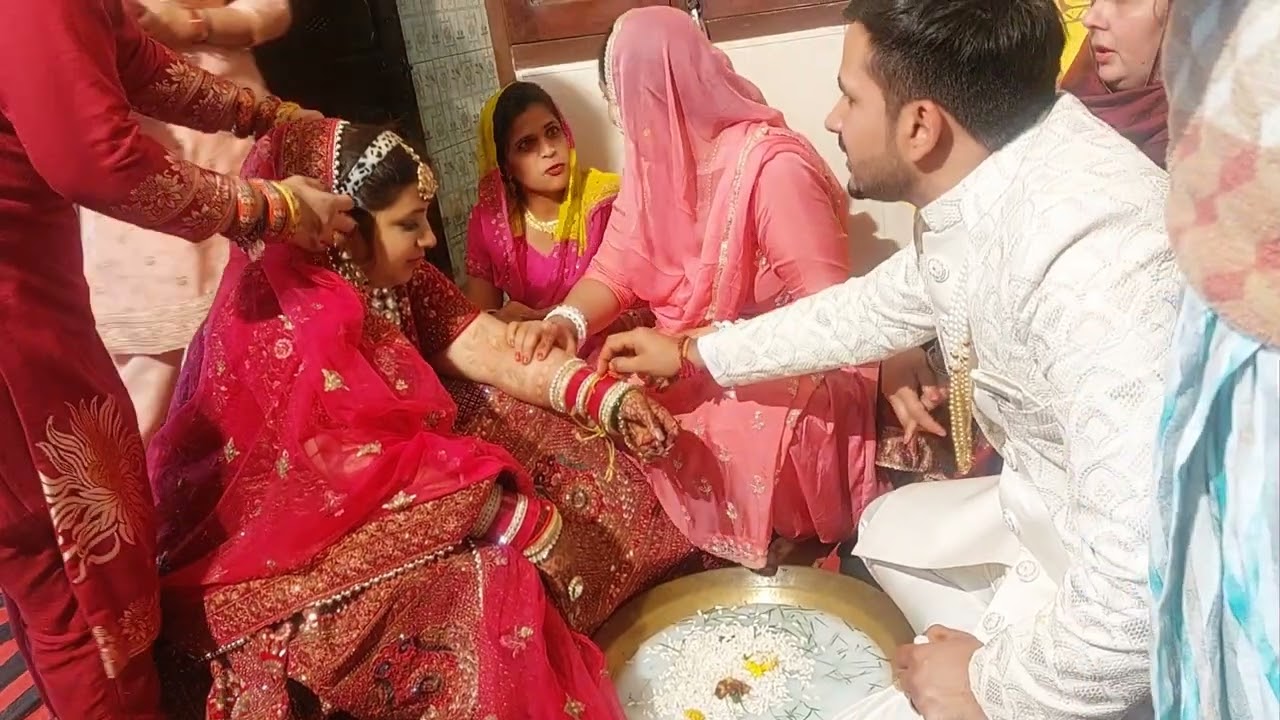 कंगना रसम #haryanarituals #wedding #livewithmeera #traditions @livewithmeera 