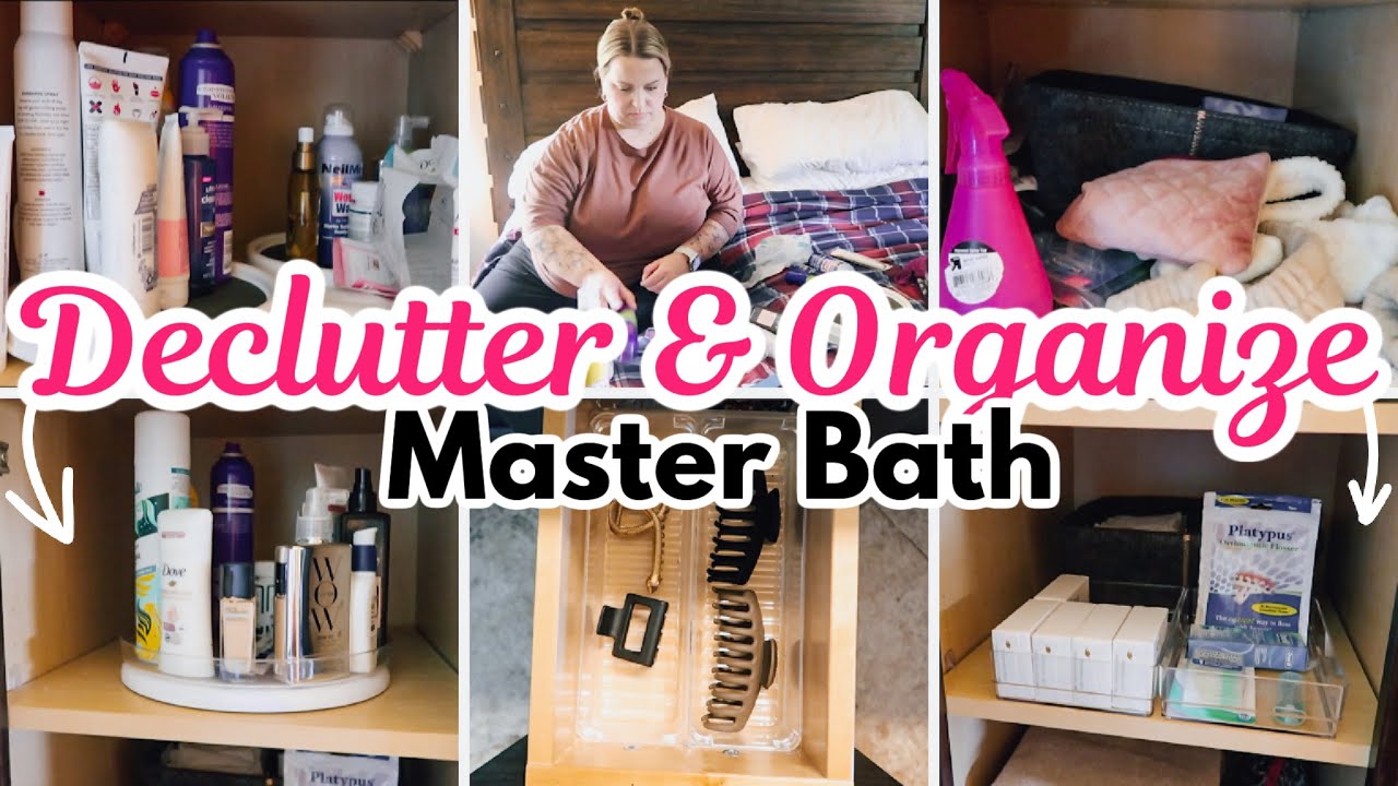 ✨NEW✨DECLUTTER & ORGANIZE | MASTER BATH