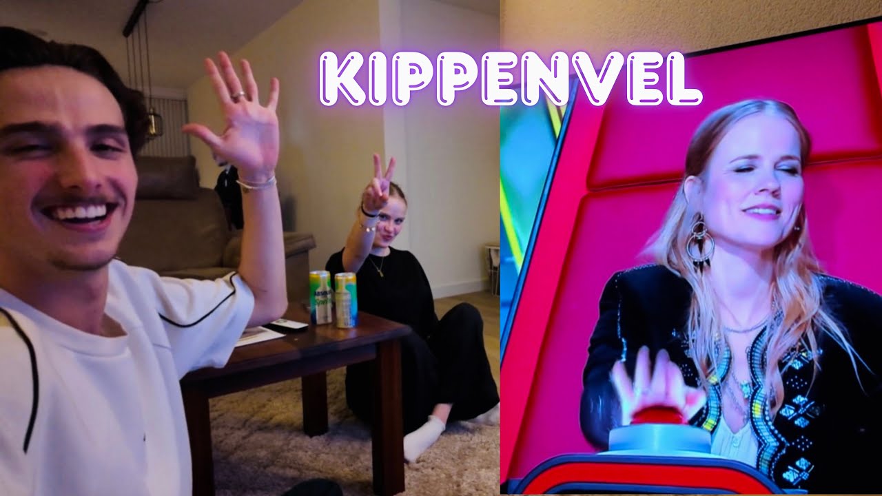 Laatste blind auditions kijken en Nadine krijgt KIPPENVEL! #1255 