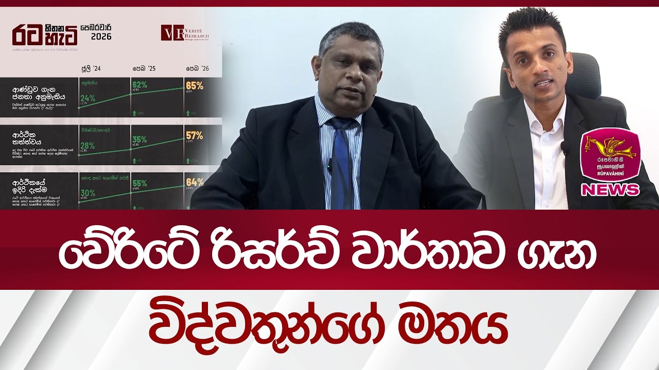 වේ‍රිටේ රිසර්ච් වාර්තාව ගැන විද්වතුන්ගේ මතය | Rupavahini News