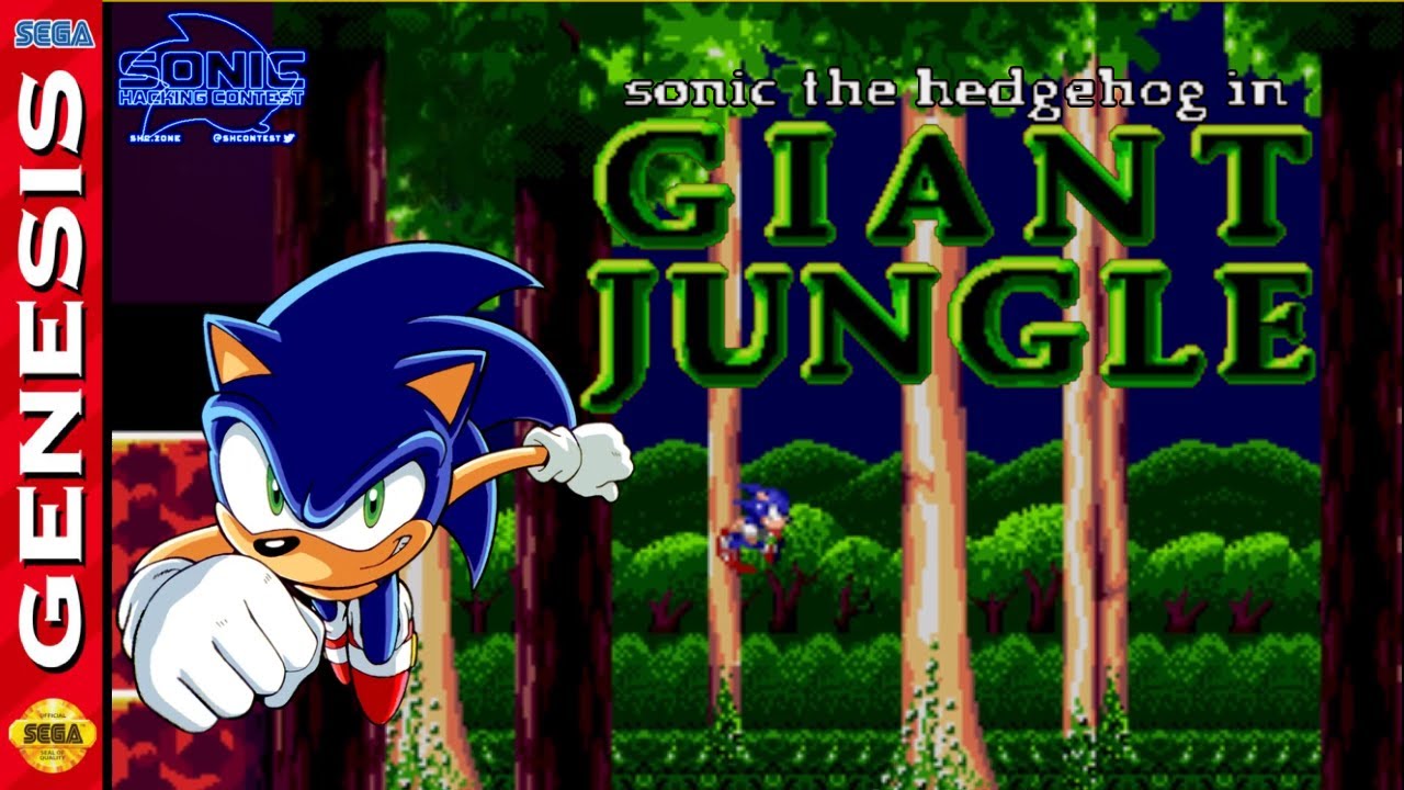 Sonic the Hedgehog in Giant Jungle - Hack of Sonic 1 [Sega Genesis]