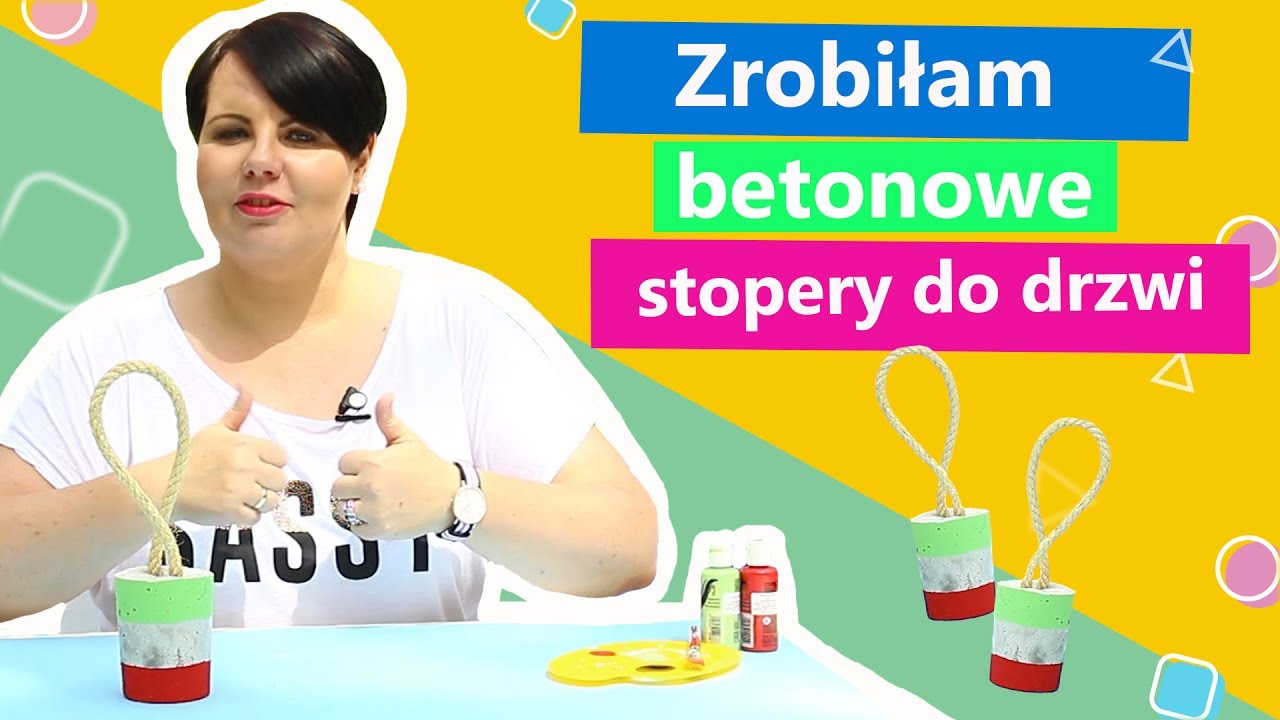 Betonowe stopery do drzwi | Twoje DIY #40