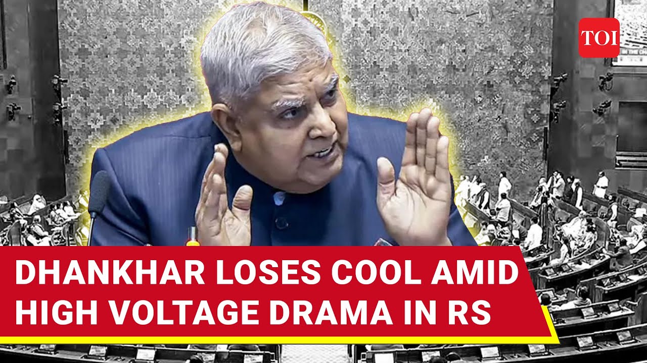 'Your Crocodile Tears...': Dhankhar Berates Opposition MPs Protesting Over Farmers Issue | Watch
