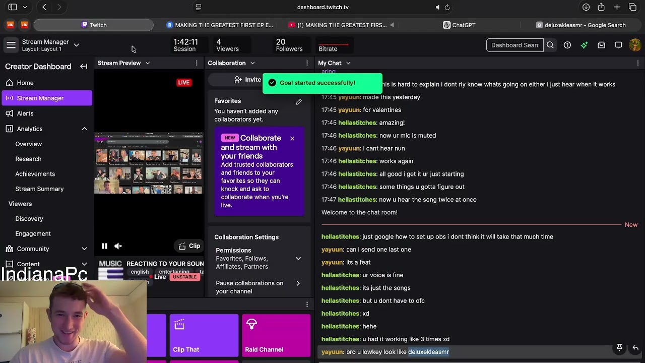 REACTING TO YOUR SOUNDCLOUD MUSIC | MAKING MY EP?!?!?! | #indianapc on #Twitch