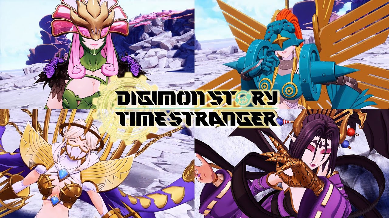 All Goddess & Mature Lady Look Digimon - Special Skill & Win Screens in Digimon Story: Time Stranger