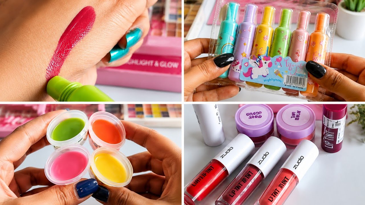 Cute Colourful Little Thinks Lippies | Most Tinted Lipgloss | Lip Balms | Satisfying Video | ASMR
