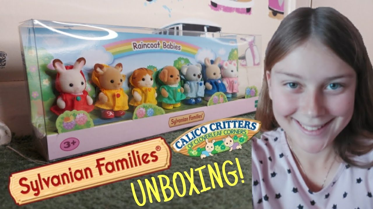Sylvanian Families/Calico Critters (Exclusive) Raincoat Babies Unboxing