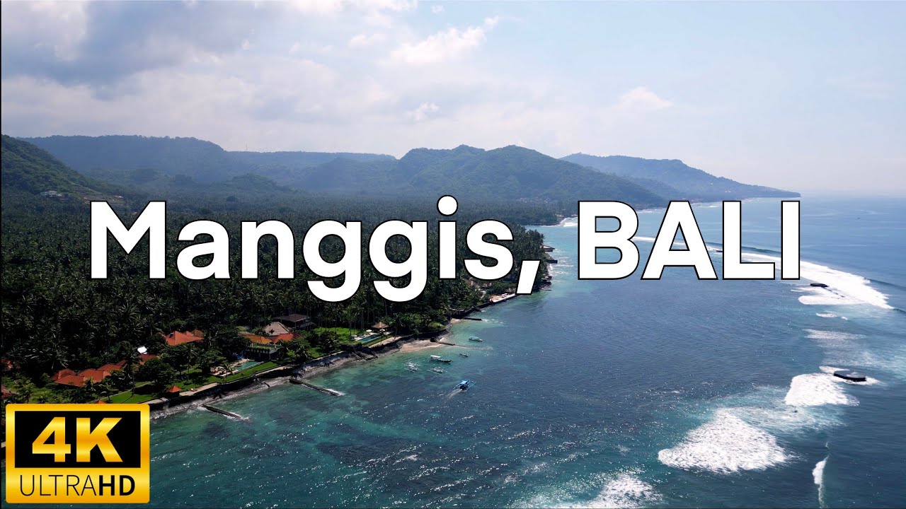 Breathtaking Relaxation Aerial Views of Manggis, Bali | 4K Drone Footage