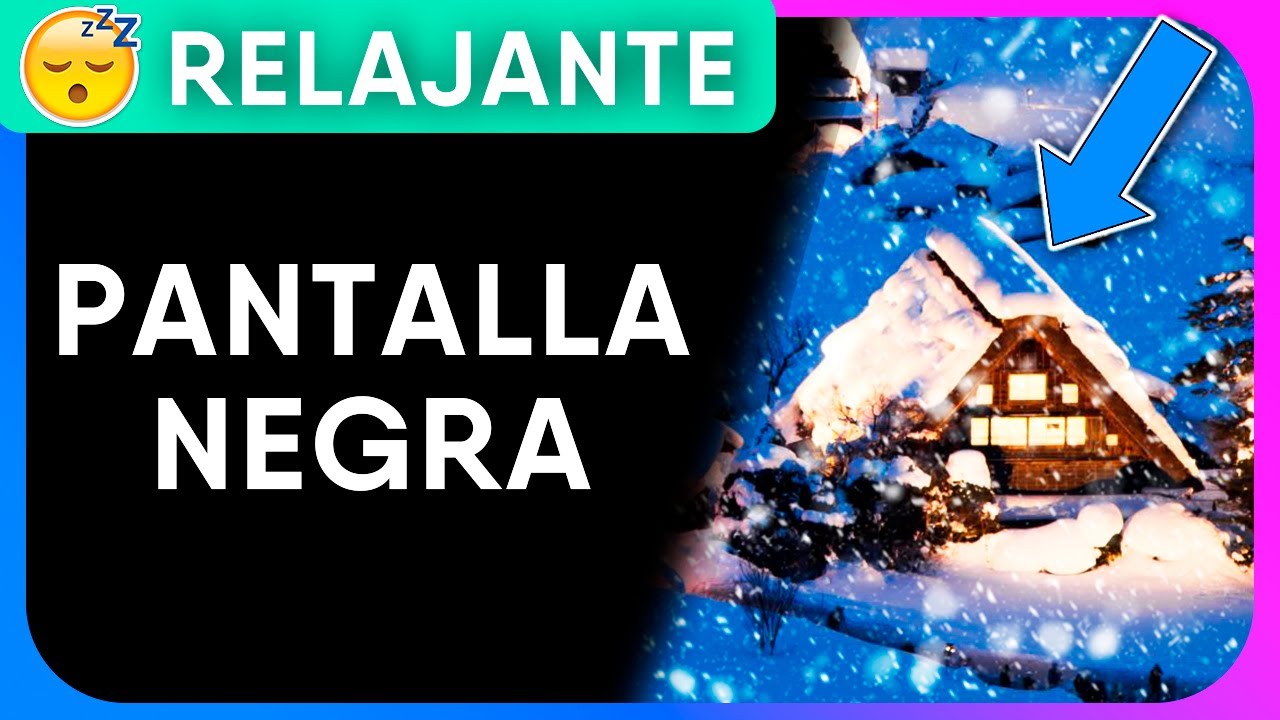 ❄️ RELAJANTE Sonido de VENTISCA ⚫ PANTALLA NEGRA/OSCURA ✔️Naturaleza para DORMIR (Tormenta de NIEVE)