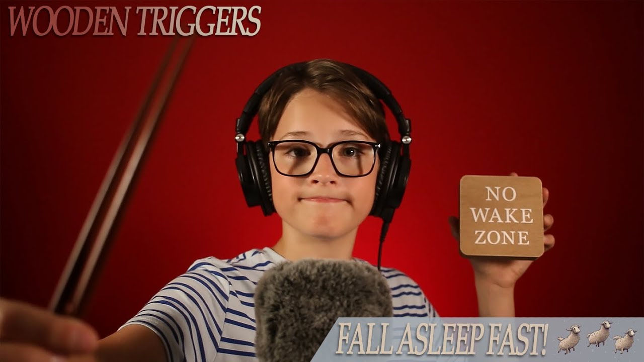 ASMR Wooden Triggers And Fluffy Mic