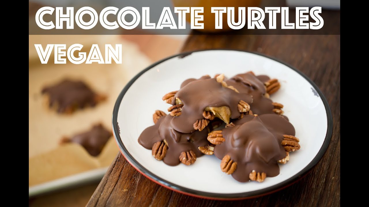 Vegan Chocolate Turtles - Candy - DIY