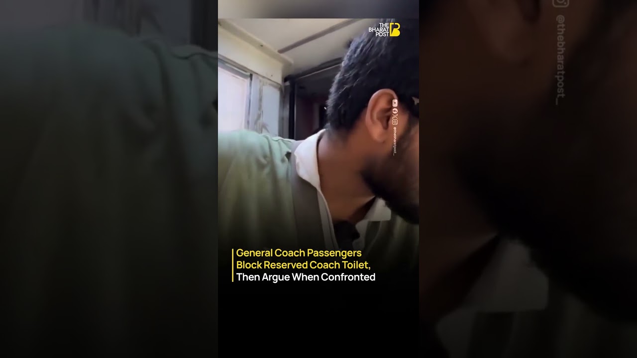 Passengers Sit in Toilet Passage of Reserved Coach on Bihar Sampark Kranti Express | The Bharat Post