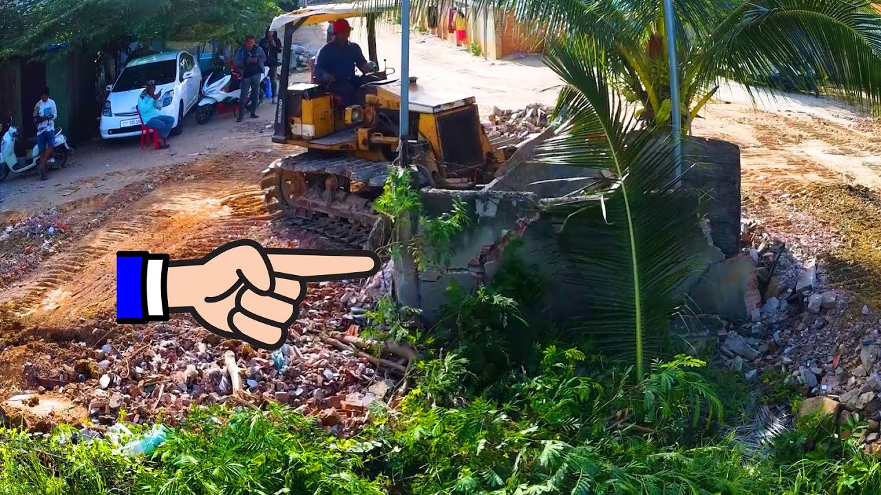 First Start Amazing Project!!! Very Good Skills Transforming a Landfill Dumping & Dozer in Action!