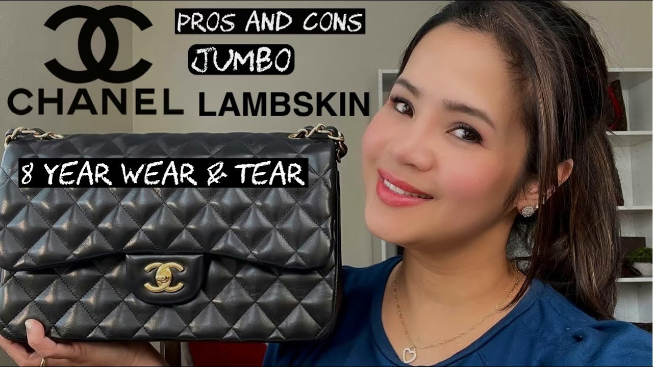 CHANEL CLASSIC LAMBSKIN JUMBO | 8 YEAR WEAR & TEAR | IS IT WORTH IT?