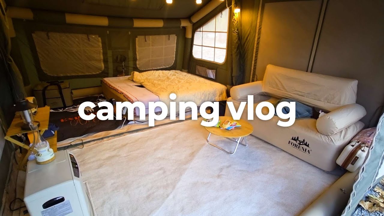 [캠핑vlog]계곡이 바로 앞에 있는 캠핑장 아기랑 다녀왔어요