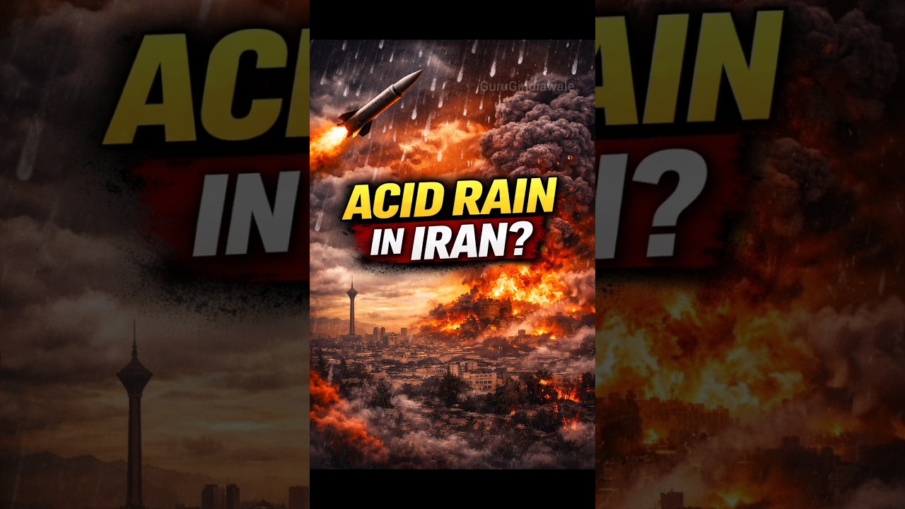 Tehran Oil Depot Blast 😳 Acid Rain in Iran After Israel Missile Attack?#viralnews #warzone #iran