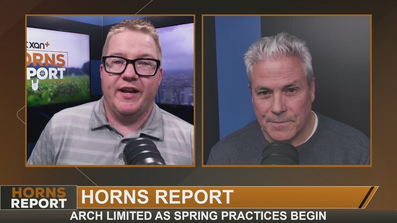 Manning limited in 1st spring practice, Sark says not to worry | Horns Report