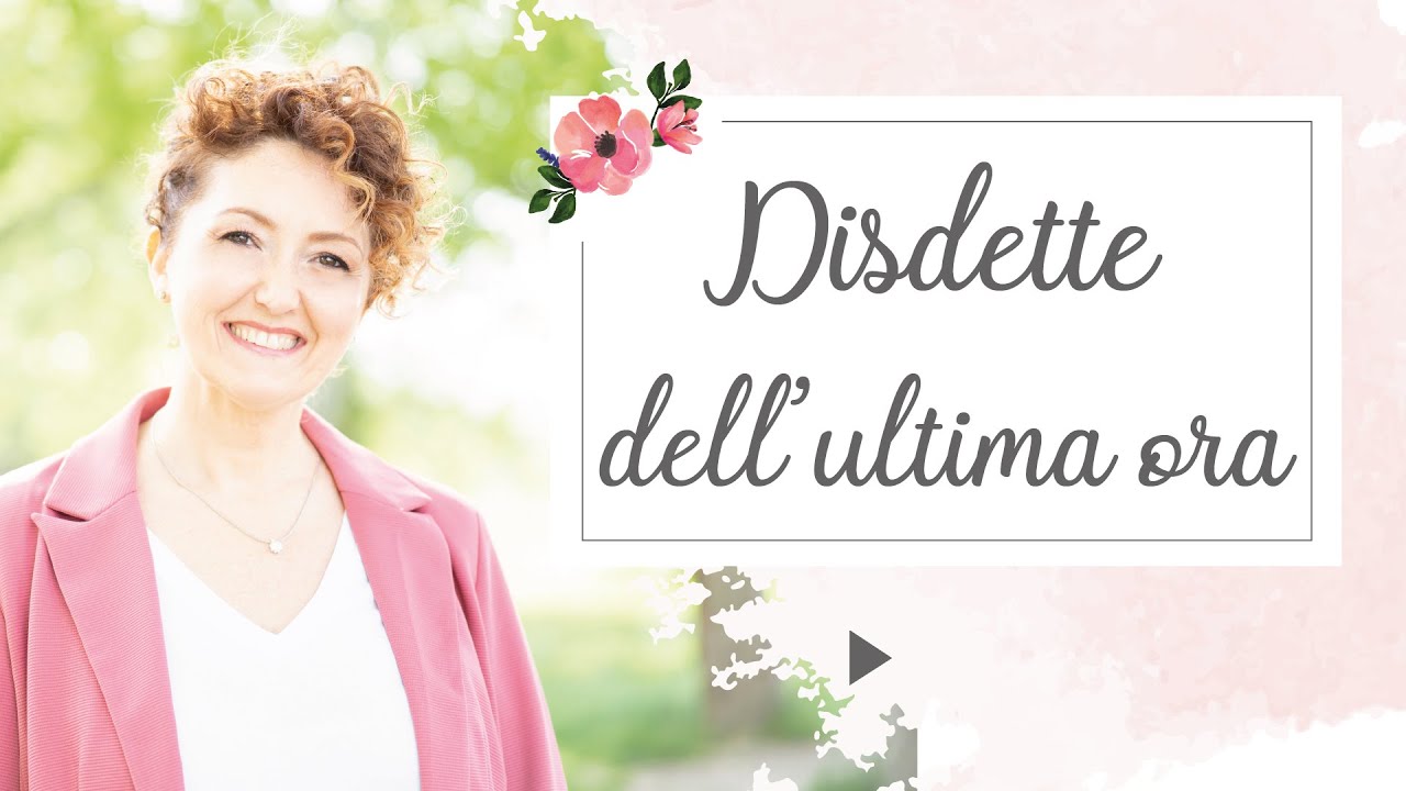 Disdette dell'ultimo minuto? Usa bene il minimo garantito - Matrimoni con l'accento - Roberta Patanè
