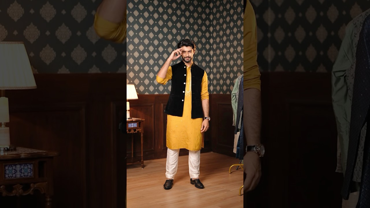 Haldi Outfit Idea for Indian Wedding  #mensfashion #wedding #style