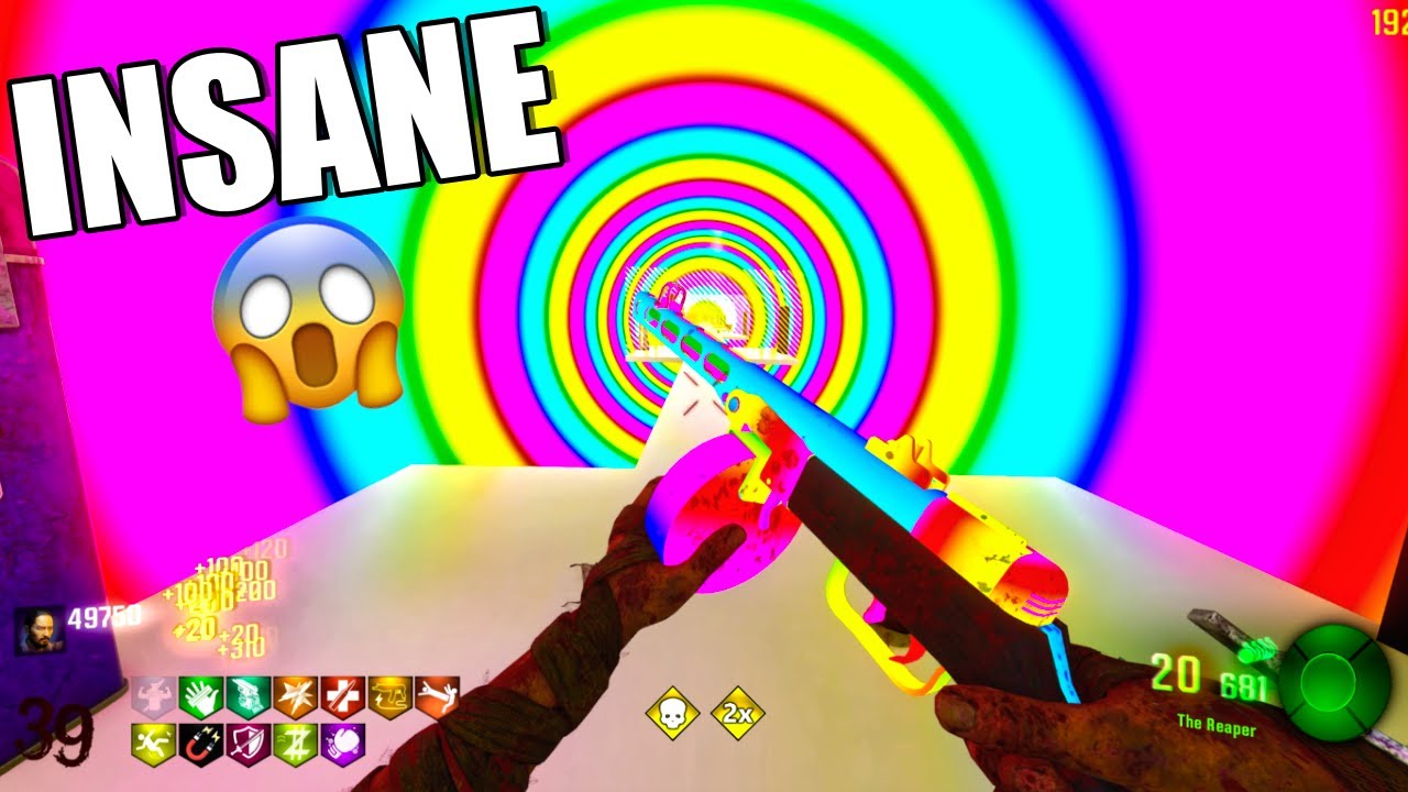 DEMOLISHING The INSANE Rainbow Hallway Custom Zombie Map (Black Ops 3)