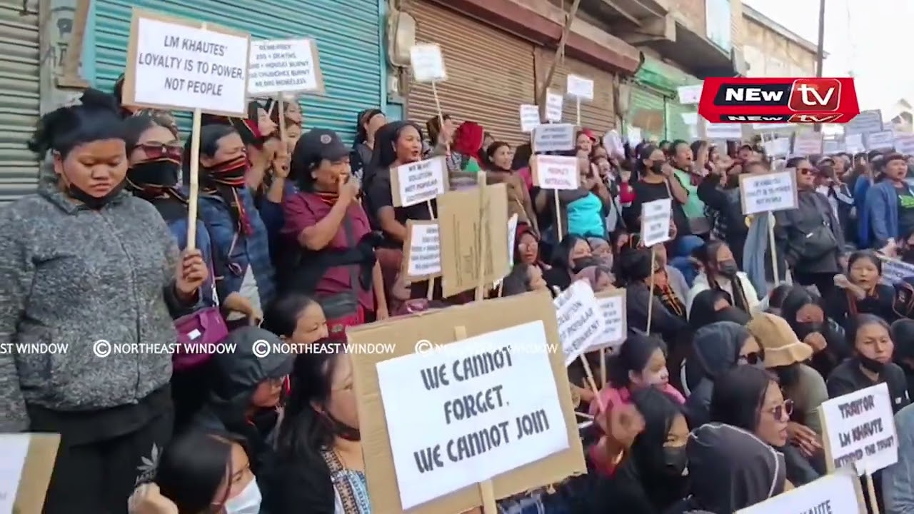 CHURACHANDPUR DA VAIPHEI WOMEN ASSOICIATION NA SINDUNA MLA LM KHAUTE GI MAYOKTA RALLY CHATKHARE