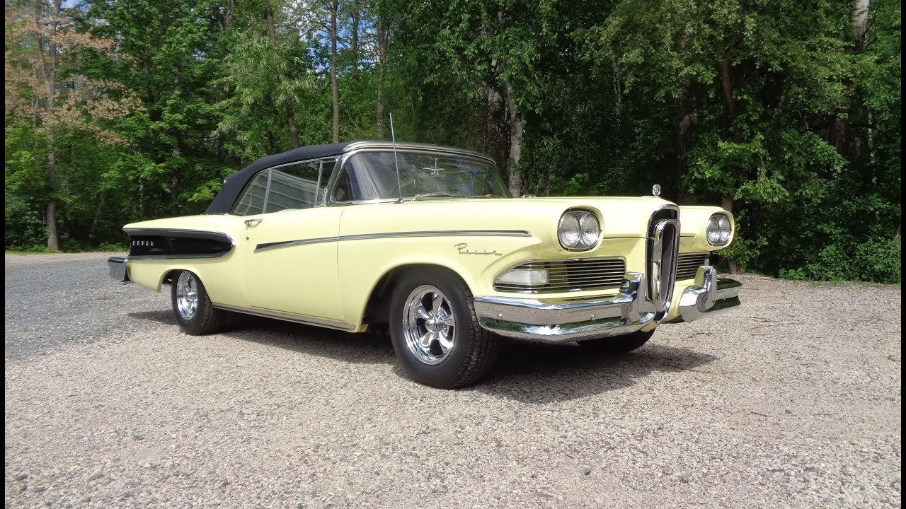 1958 Edsel Pacer Convertible in Yellow & Ride on My Car Story with Lou Costabile