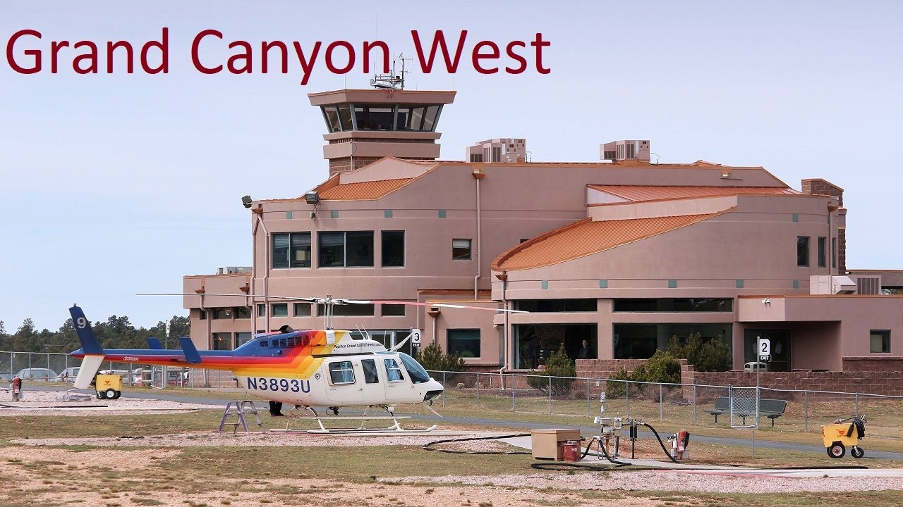 Low Helicopter Flight to Grand Canyon Airport